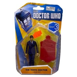 BBC‎ Doctor Who The Tenth Doctor Action Figure in Blue Suit Wave 3 Collectible